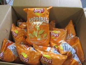 case of 12.5 oz bags of lays white...