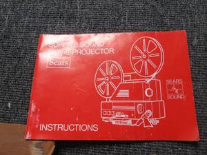 super  sound movie projector untes...