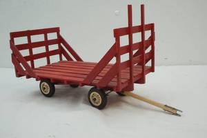 lot 87 image: Wood hay wagon