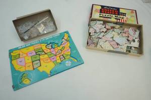 lot 268 image: Vintage puzzles