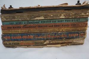 lot 443 image: Vintage Kaiser-Frazer part list books