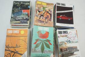 lot 445 image: Vintage Ford Times magazines
