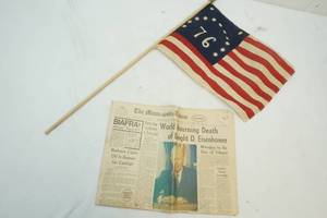 lot 448 image: Vintage flag, the Minneapolis Tribune