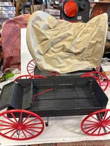 lot 14 image: Lot of 2 Marx Johnny West Wagons