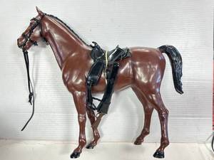 lot 17 image: Vintage Marx Johnny West Horse 13 Inches Tall