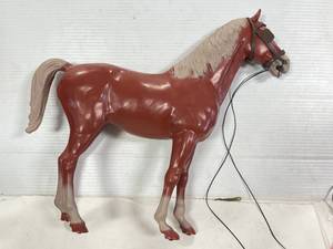 lot 19 image: Vintage Marx Johnny West Rolling Horse 13 Inches Tall