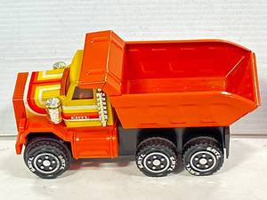 lot 39 image: Vintage Ertl Orange Dump Truck
