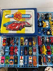 lot 72 image: 48 Car Case Deluxe with Lesney & Other Diecast