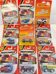 lot 74 image: Large Variety of Carded Matchbox Diecast