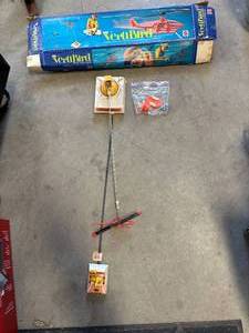 lot 84 image: Vintage 1971 Mattel Veribird Helicopter Astronaut Rescue with Box