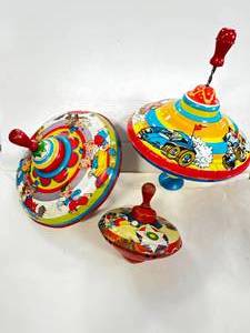 lot 94 image: Antique Lot of Spinning Tops