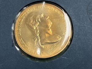 1972 Washington First Day Cover Medal & Stamp Set With Story