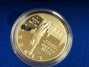 1986 Proof .900 Silver Dollar & Clad Half Dollar