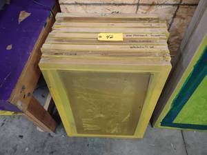 lot 42 image: (9) Wood Screen Frames, 23x31...