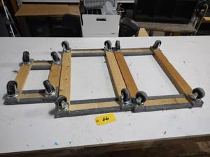 lot 66 image: (4) 4-Wheel Dollies, (3) 30x18 & (1...