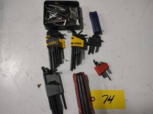 lot 74 image: Hex Key Sets...