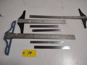lot 79 image: Rulers & T-Squares...