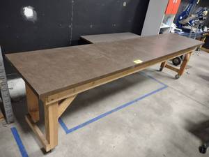 lot 95 image: Rolling Work Table, 137x30...