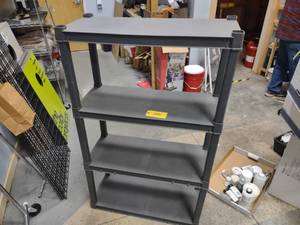 lot 156 image: Poly Shelf Unit, 34x14x56...