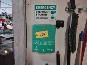 lot 174 image: Emergency Eye Wash & Sign...