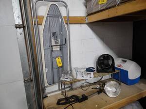 lot 177 image: Ironing Board, Garment Steamer, Wor...