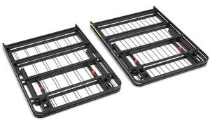 lot 54 image: Foldable Black Metal King Size Foldable Platform Bed Frame