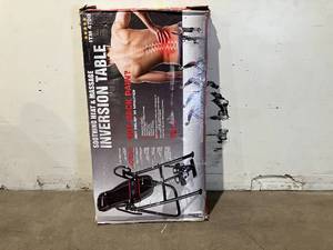 lot 76 image: Health Gear Deluxe Heat and Massage Therapeutic Inversion Table