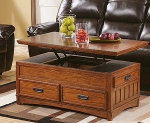 lot 71 image: Signature Design by Ashley Cross Island Coffee Table with Lift Top