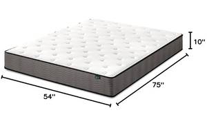 lot 85 image: Zinus 10 in. Support Plus Pocket Spring Hybrid Full Size Mattress-in-a-Box