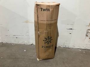 lot 100 image: Zinus 6 in. Green Tea Memory Foam Pressure Relieving Twin Size Mattress Bed-in-a-Box