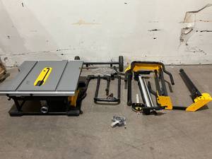 lot 131 image: DEWALT 10 in. Table Saw with 32-12 in. Rip Capacity