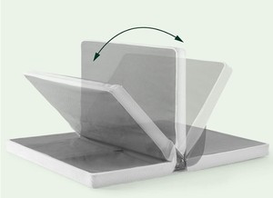 lot 48 image: ZINUS No Assembly Metal Box Spring  4 Inch White Mattress Foundation  Sturdy Metal Structure, Split King