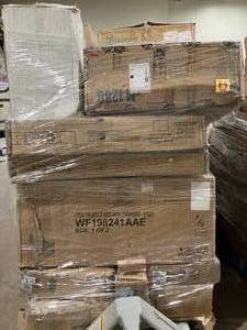 lot 142 image: Wholesale Pallet of Miscellaneous Items - Trundle Bed, Bunk Bed, Linen Cabinet, Recliner, etc...