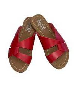 Corkys Womens Hey Girl Scuba Slip-on Fashion Sandal  Red Size 6