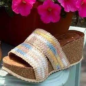 Corkys Boutique Trust Platform Wedge Sandal  Pastel Size 9
