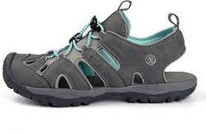 Northside Womens Burke II Sport Athletic Sandal, Dark GrayAqua Size 9