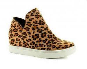 LEOPARD CORKYS FOOTWEAR JERSEY SNEAKER WEDGE  Size 6