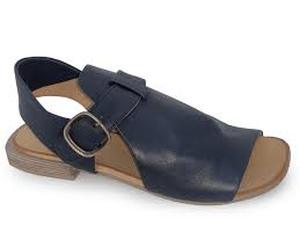 Bueno Ava Leather Buckle Detailed Open Toe Sandals  Black Size 37