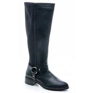 Corkys Holler Faux Leather Stretch Back Riding Boots  Black Size 6