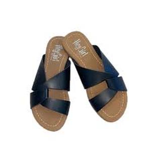 Corkys Womens Hey Girl Scuba Slip-on Fashion Sandal  Black Size 6