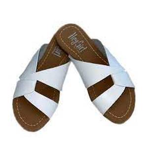 Corkys Womens Hey Girl Scuba Slip-on Fashion Sandal  White Size 6