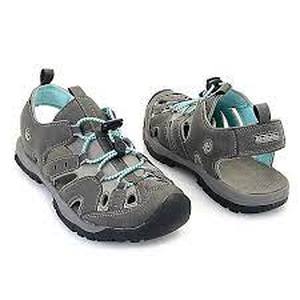 Northside Burke II Adjustable Elastic Bungee Drawstring Shoes  Dark GrayAqua Size 10