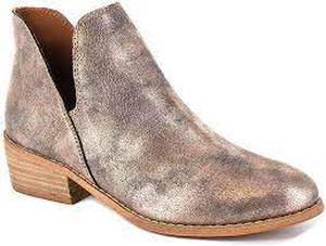 Corkys Boutique Wayland Metallic Cut-out Ankle Boots  Bronze Size 9