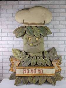 lot 325 image: Large Vintage Jolly Green Giant Carved Foam Wall Sculpture - 51 Tall - NO SHIPPING