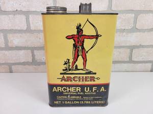 lot 331 image: Vintage ARCHER 1-Gallon Fuel Additive Can