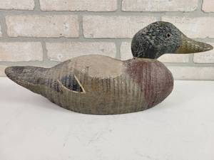 lot 375 image: Antique Wood Duck Decoy