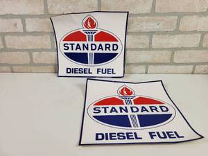 lot 397 image: (2) STANDARD Diesel Fuel Pump Stickers