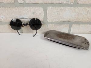 lot 401 image: Vintage CEBE Sunglasses and Antique Auto Glas Glasses Case