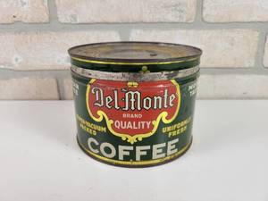 lot 439 image: Vintage Tin Del-Monte 1# Coffee Can