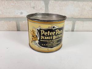 lot 443 image: Vintage Tin Peter Pan Peanut Butter Can